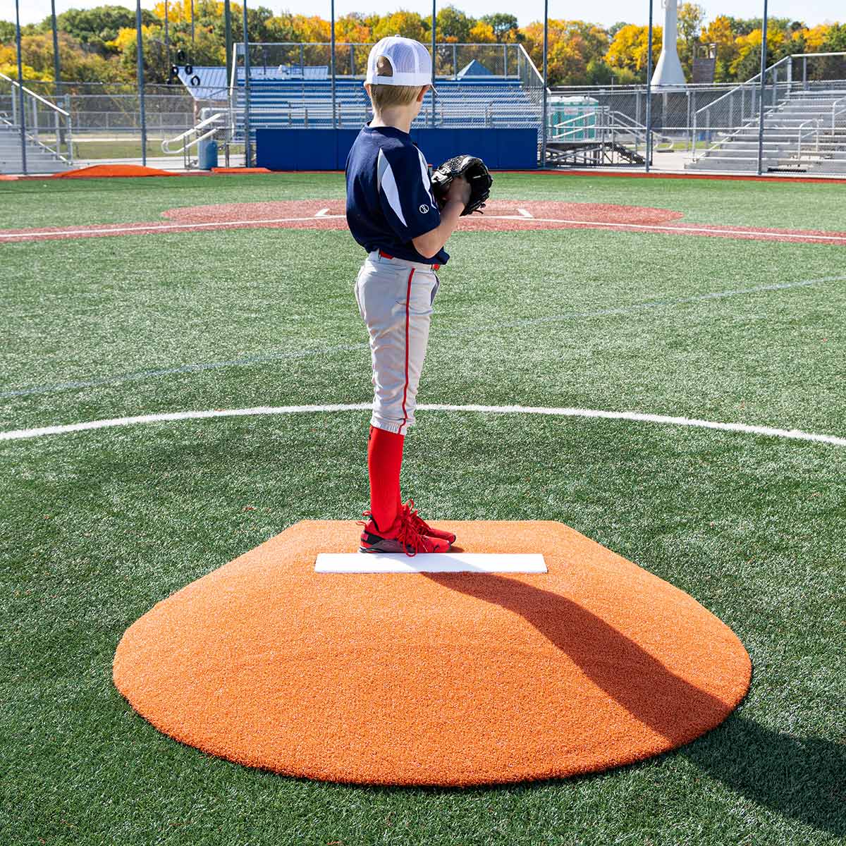 Portolite Youth Baseball 6" Stride Off Game Mound (Ages 13 & Under) - Custom Netting