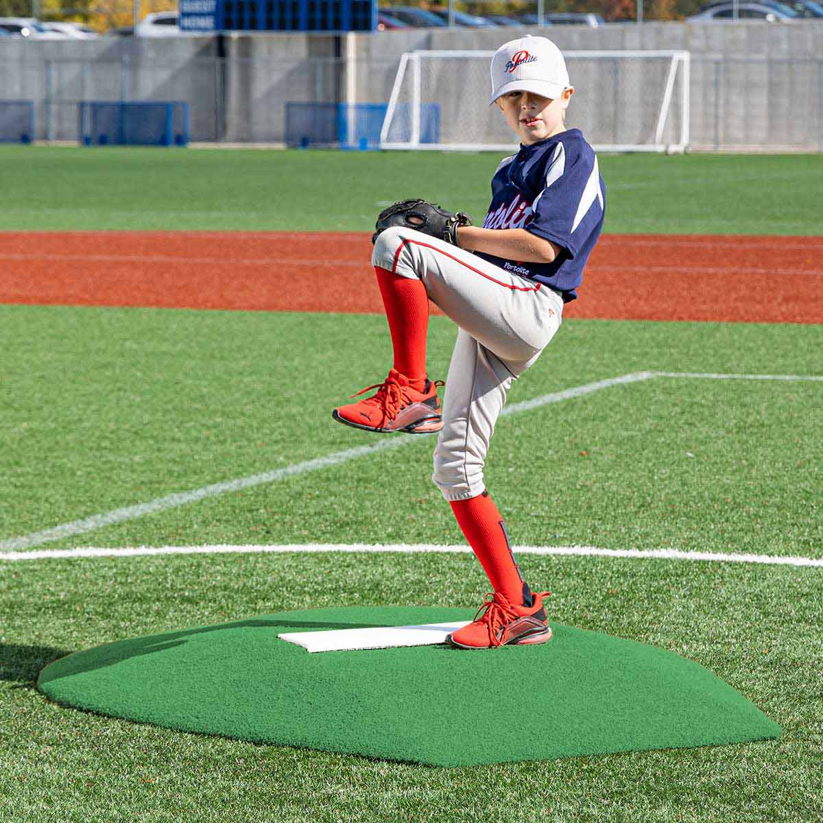 Portolite Youth Baseball 6" Stride Off Game Mound (Ages 13 & Under) - Custom Netting