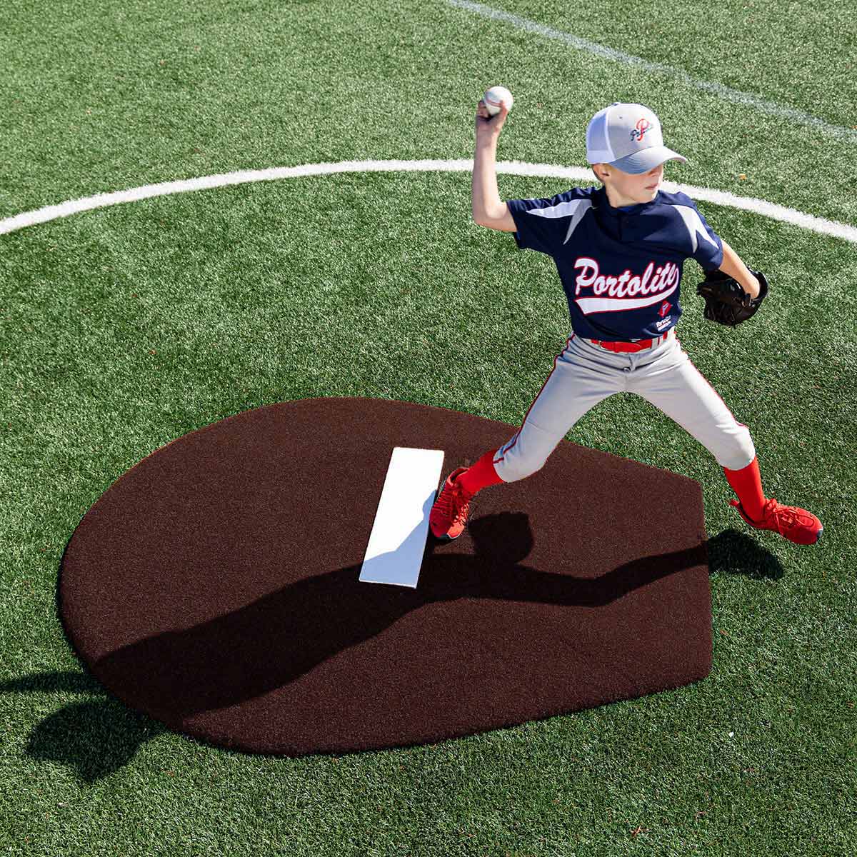 Portolite Youth Baseball 6" Stride Off Game Mound (Ages 13 & Under) - Custom Netting