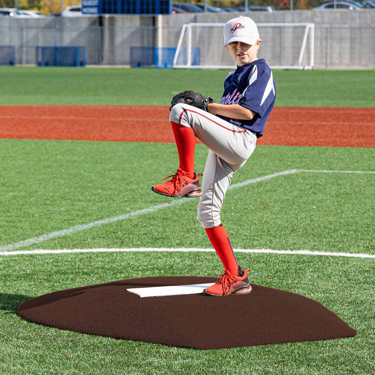 Portolite Youth Baseball 6" Stride Off Game Mound (Ages 13 & Under) - Custom Netting