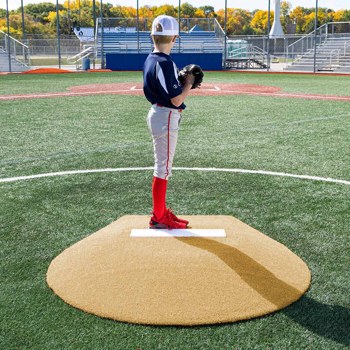 Portolite Youth Baseball 6" Stride Off Game Mound (Ages 13 & Under) - Custom Netting