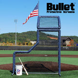 Bullet L-Screen 7' x 7' with Overhead Protector