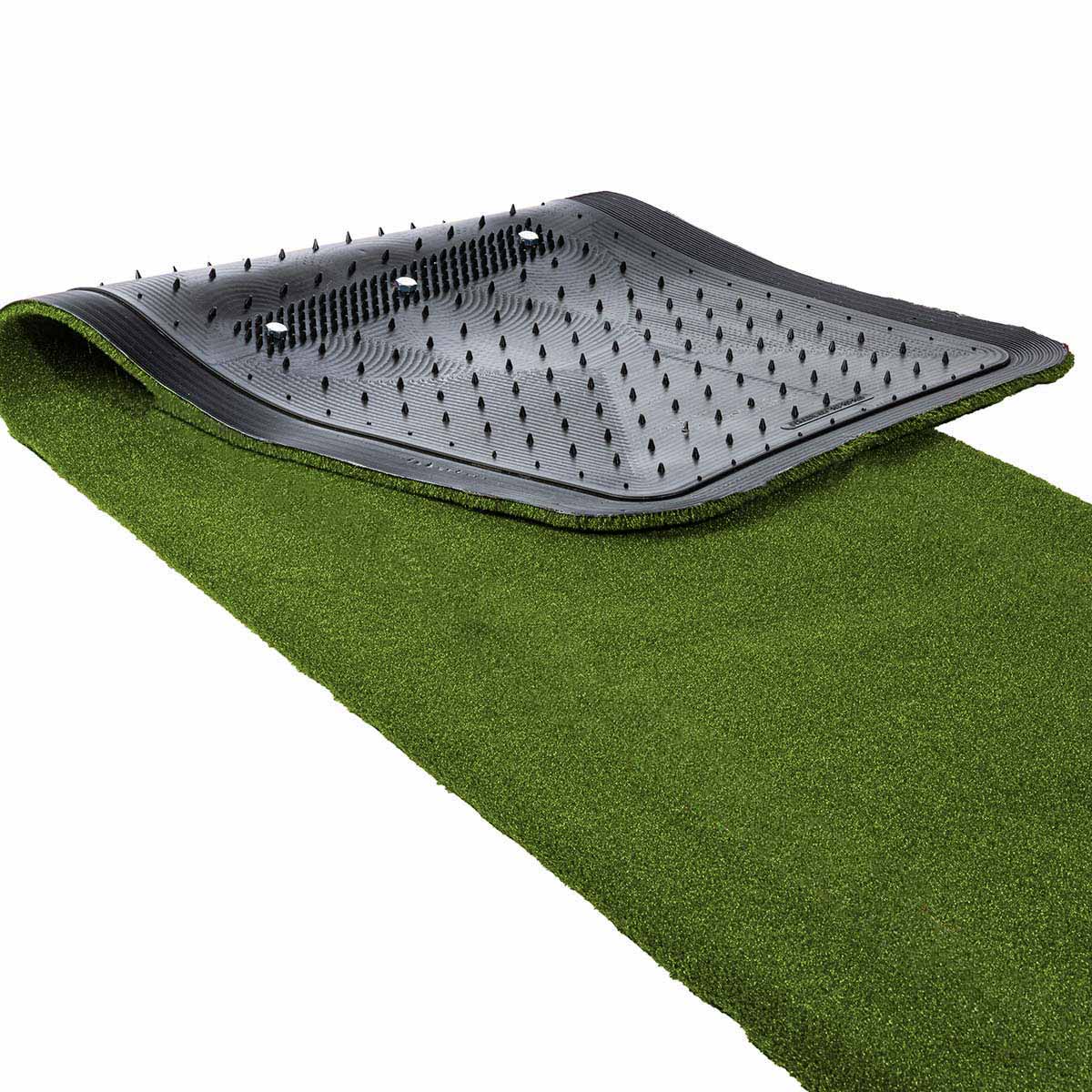 Portolite Signature Spiked Softball Practice Mat without Lines - Custom Netting