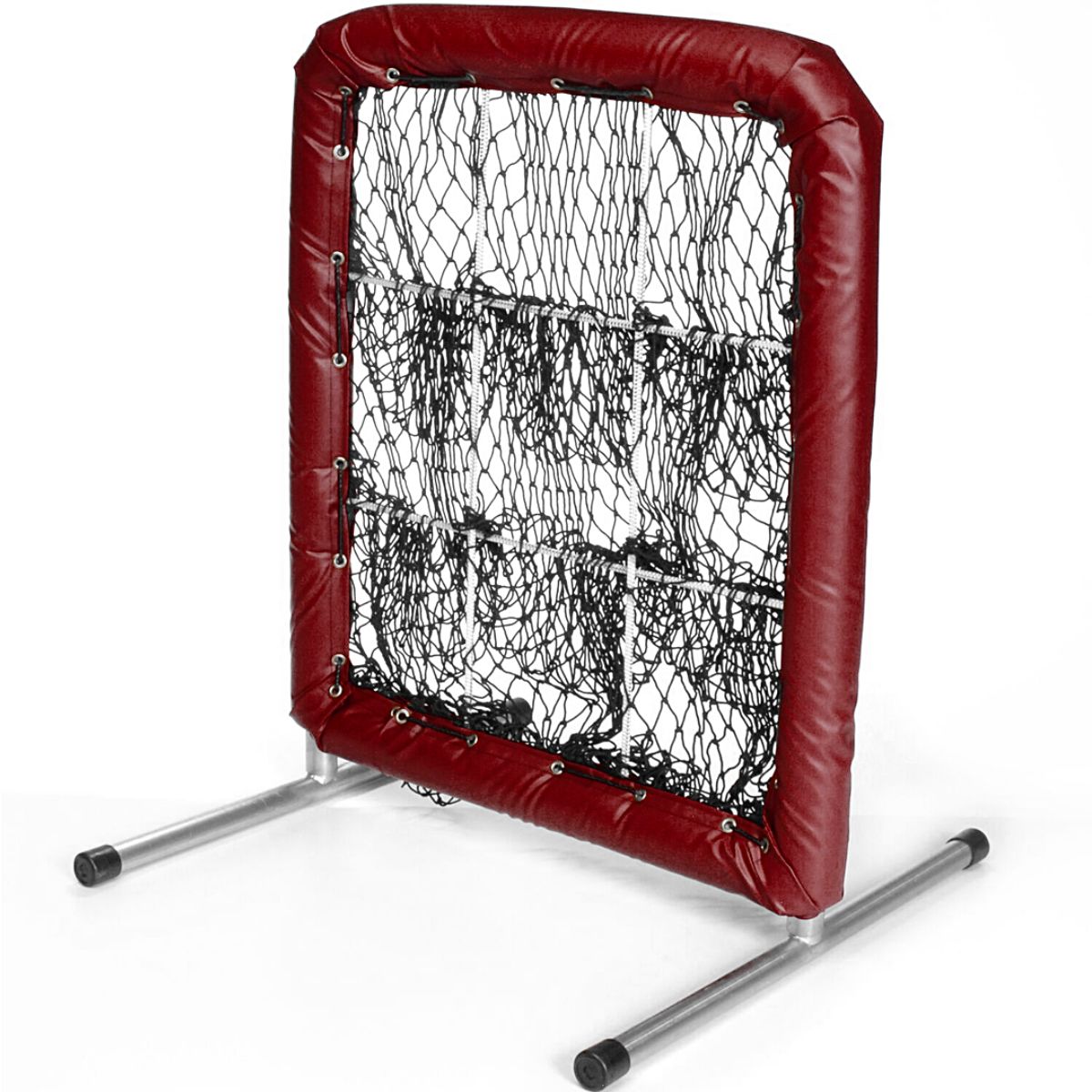 9-Hole Pitching Net Maroon