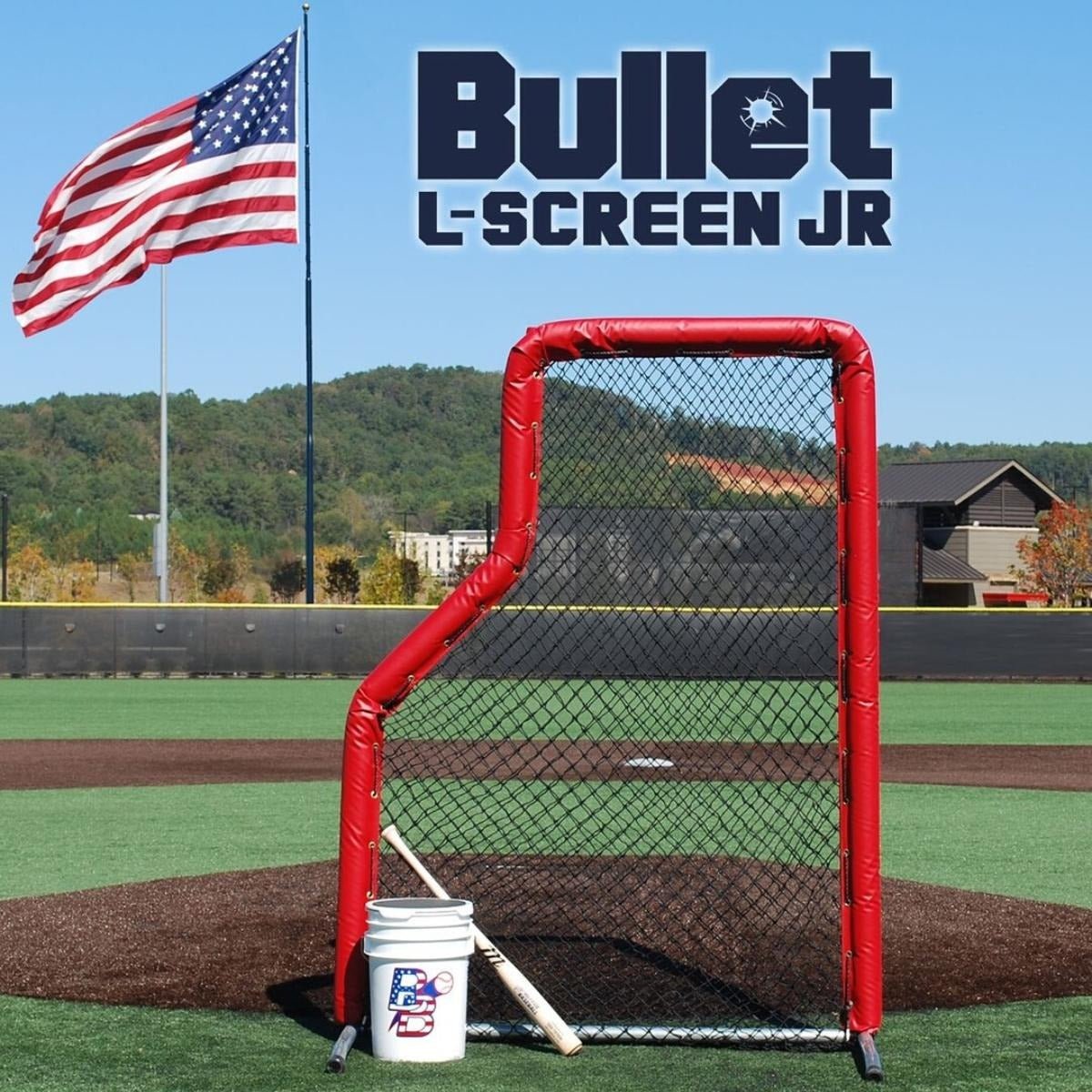 Bullet Junior 7' x 5' Baseball L - Screen - Custom Netting