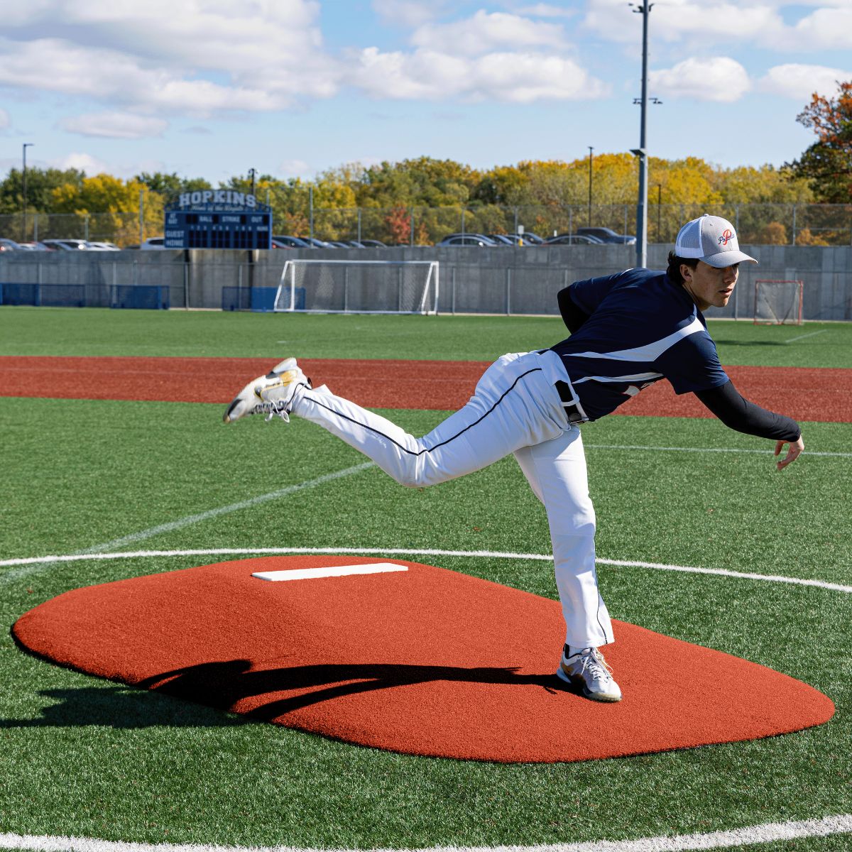 Portolite High School Baseball 10" One - Piece Game Pitching Mound (Ages 16+) - Custom Netting
