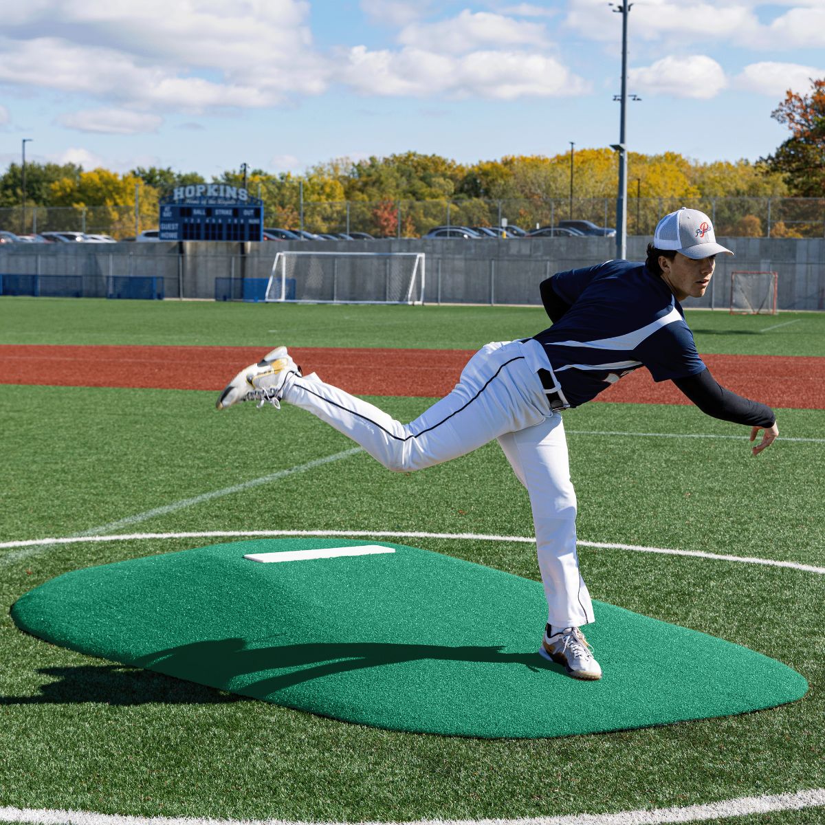 Portolite High School Baseball 10" One - Piece Game Pitching Mound (Ages 16+) - Custom Netting