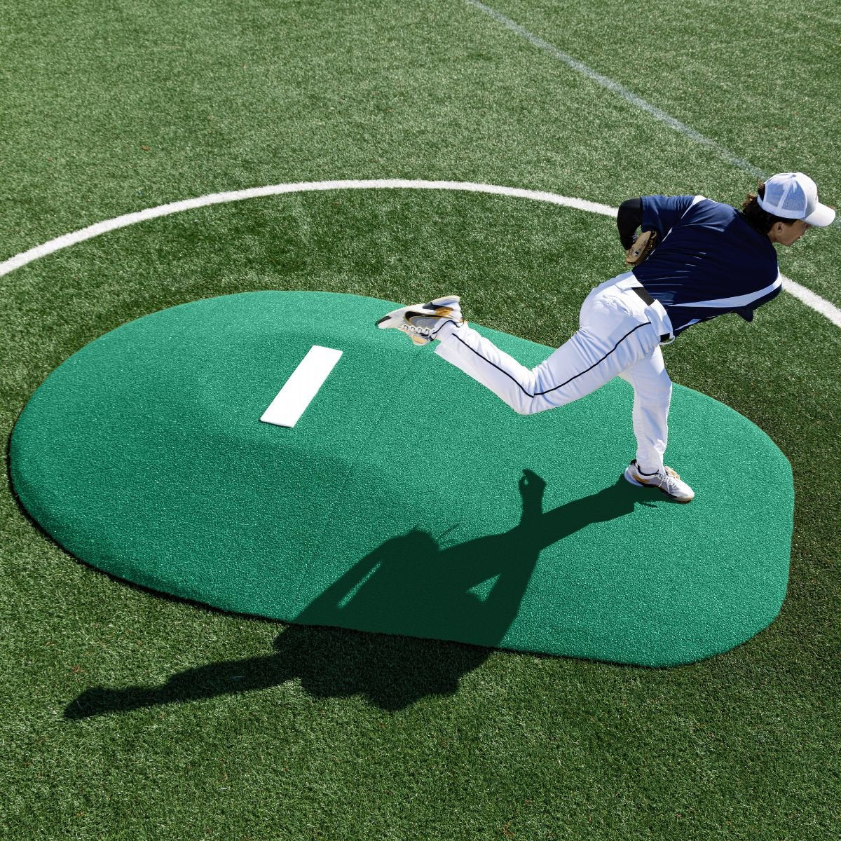 Portolite High School Baseball 10" Two - Piece Game Pitching Mound (Ages 16+) - Custom Netting