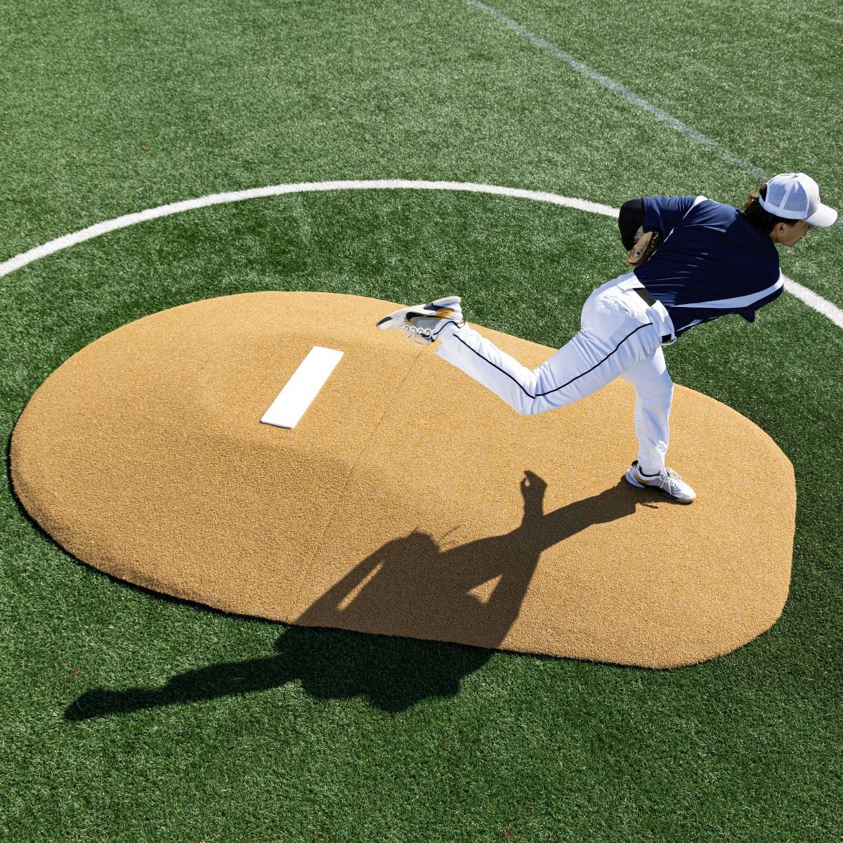 Portolite High School Baseball 10" Two - Piece Game Pitching Mound (Ages 16+) - Custom Netting