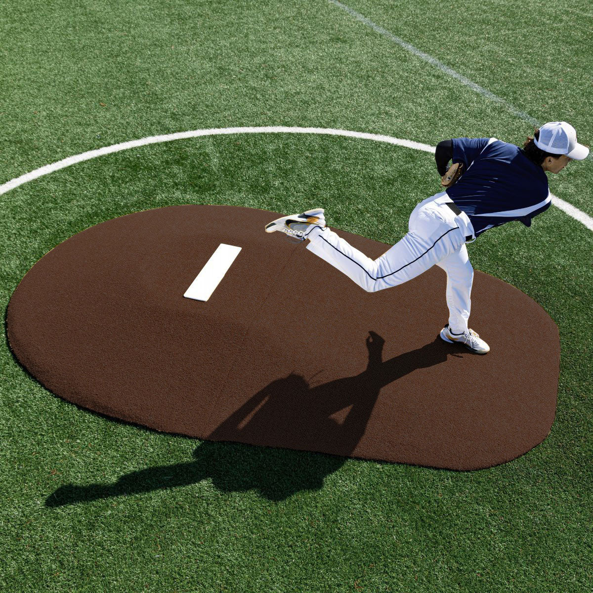 Portolite High School Baseball 10" Two - Piece Game Pitching Mound (Ages 16+) - Custom Netting