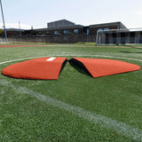 Portolite High School Baseball 10" Two - Piece Game Pitching Mound (Ages 16+) - Custom Netting