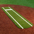 Portolite Signature Softball Practice Mat with Spikes & Lines - Custom Netting