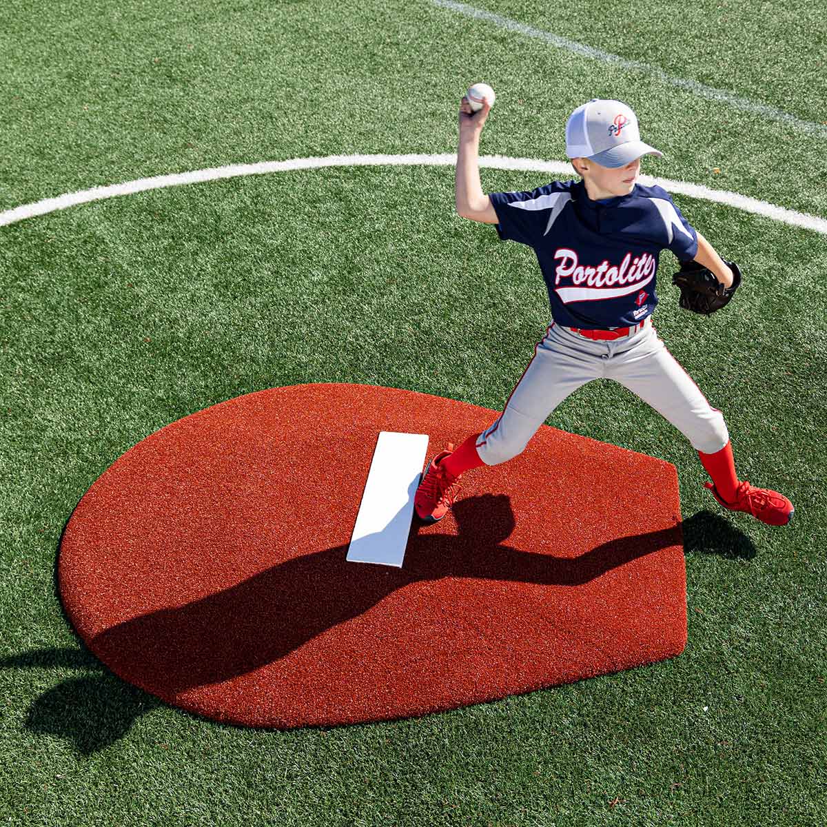 Portolite Youth Baseball 6" Stride Off Game Mound (Ages 13 & Under) - Custom Netting