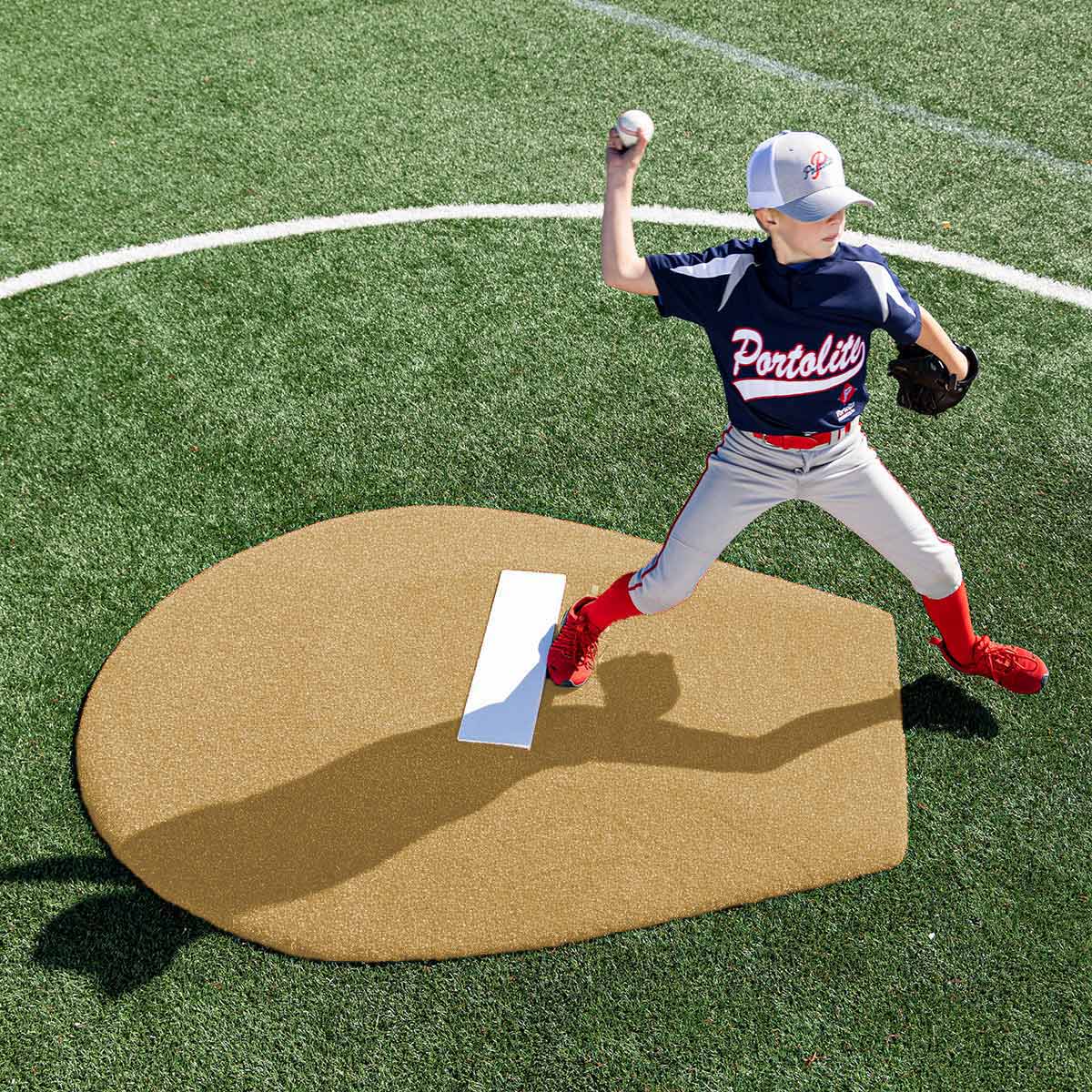 Portolite Youth Baseball 6" Stride Off Game Mound (Ages 13 & Under) - Custom Netting