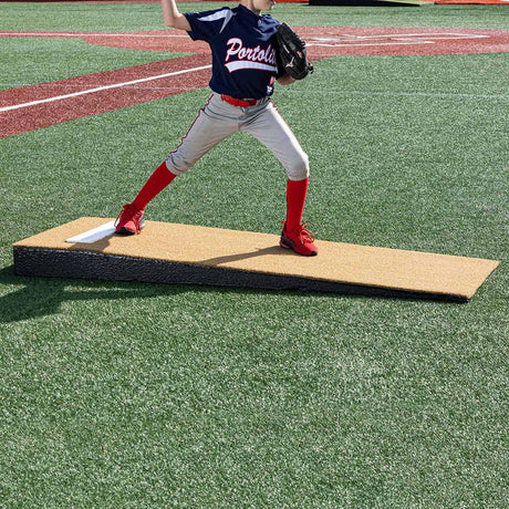 Portolite Youth Baseball One - Piece Junior Practice Pitching Mound (Ages 5 - 12) - Custom Netting