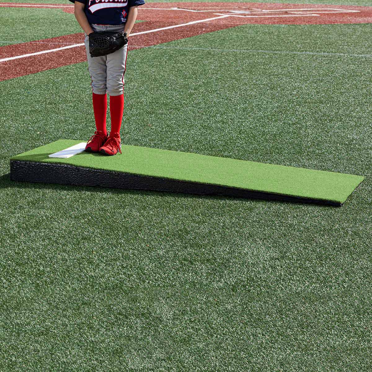 Portolite Youth Baseball One - Piece Junior Practice Pitching Mound (Ages 5 - 12) - Custom Netting