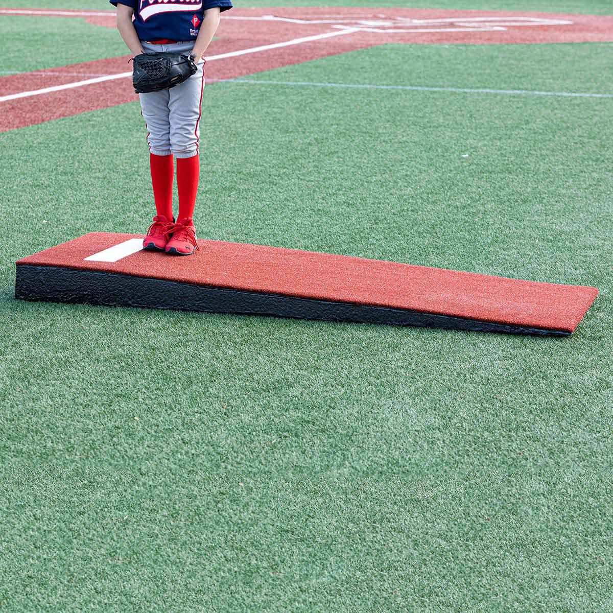 Portolite Youth Baseball One - Piece Junior Practice Pitching Mound (Ages 5 - 12) - Custom Netting